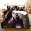 3D Digital Printed Bedding Set, Black Skull Head Series Bedding Cover, Pillowcase, Duvet Cover, AU240 * 270, Extra Large Home Decoration