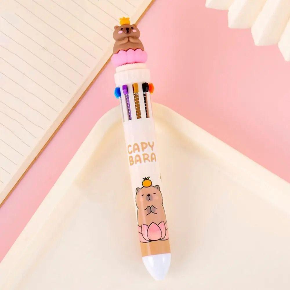 Writing Supplies Cartoon  Ballpoint Pens Kawaii Signature Pen Cute Capybara Ballpoint Pen