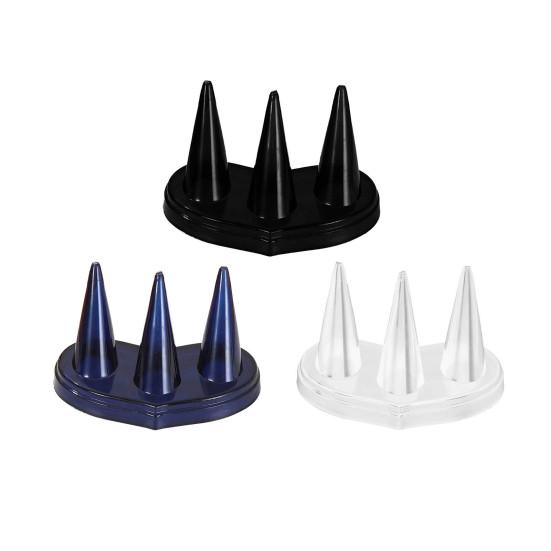 Ringoppbevaringsstativ Ringutstillingsholder Tre-finger ringutstillingsstativ Sminkebord oppbevaringsstativ Smykkebutikk Ringutstillingsorganisator