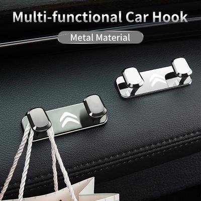 Ganci per Auto Decorazione Adesiva Gancio Metallico per Auto per C4 C3 C5 C1 Berlingo Celysee Cactus Picasso Aircross Saxo Grand