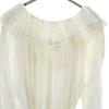 Unused GRACE CLASS Long Sleeve Frill Lace Long Dress 2-36 White Thin Women Used