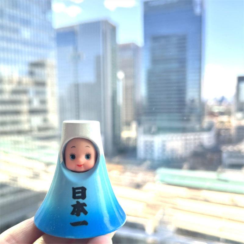 Spot-Changing Chibi Doll Blind Box Lucky Cat Mount Fuji Cherry Blossom Mini Doll Figurine Tabletop Ornament  Birthday Gift