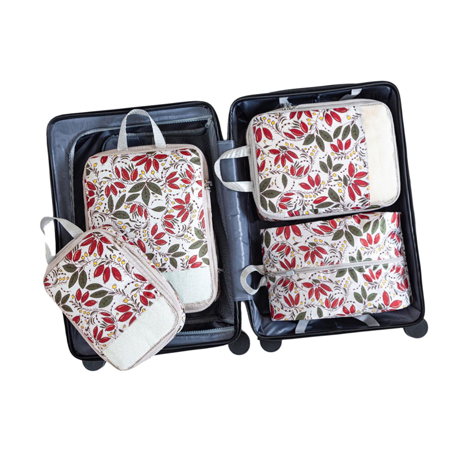 

4Pieces Sturdy Packing Cubes for Suitcases Functional Compression Packing Bags For Organized Travel Essentials 3