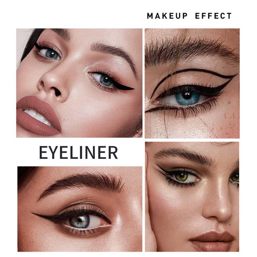 Fit Colors Two -headed Mascara+seal Eyeliner Pen Combination Suits Thick Curls Curls and Waterproof Without Blooming