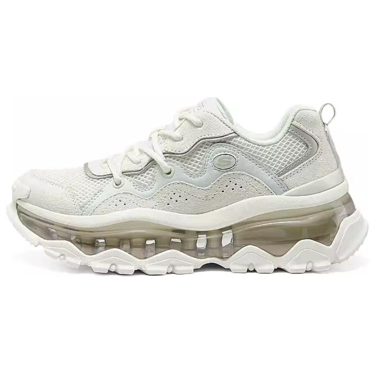 Skechers Street Удобные Универсальные Прочные Дышащие Низкие Папины Кроссовки Женские Кроссовки Белые 177935-WHT