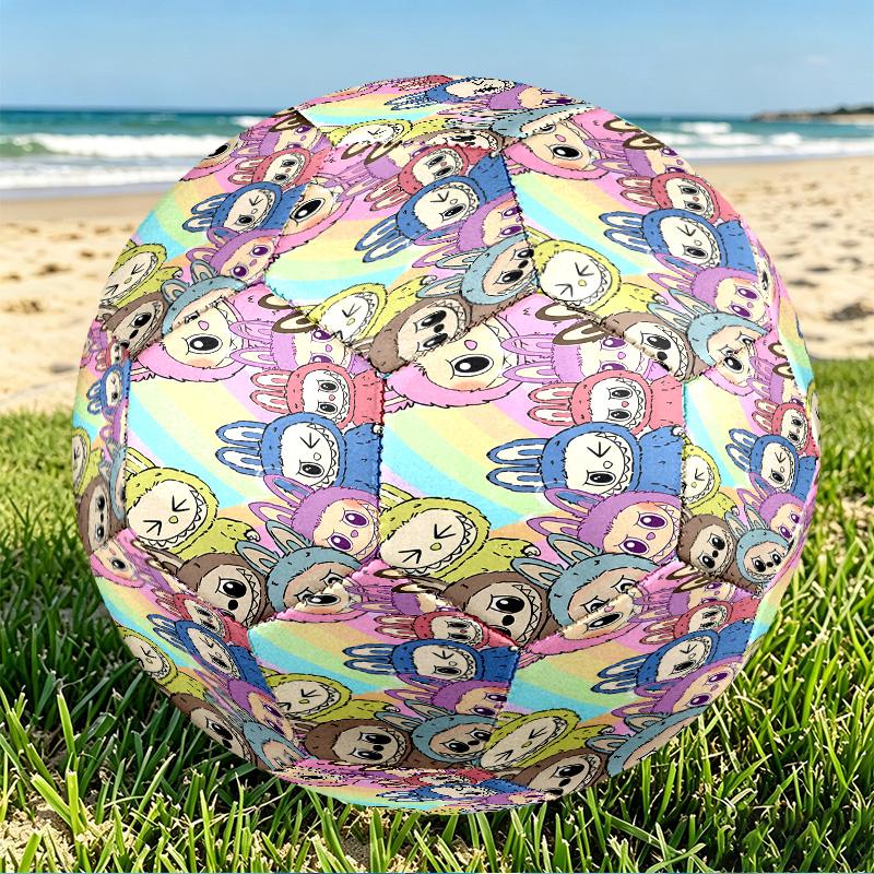 Labubu Print Size 5 Soccer Ball, PU Wear Resistant Football for Match Training and Daily Practice, Birthday Gift for Soccer Fans