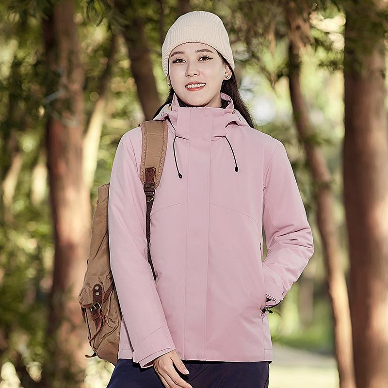 Herbst- und Winterjacke Baumwollfutter Graphenheizung Drei-in-eins Bergsteiganzug für Herren und Damen