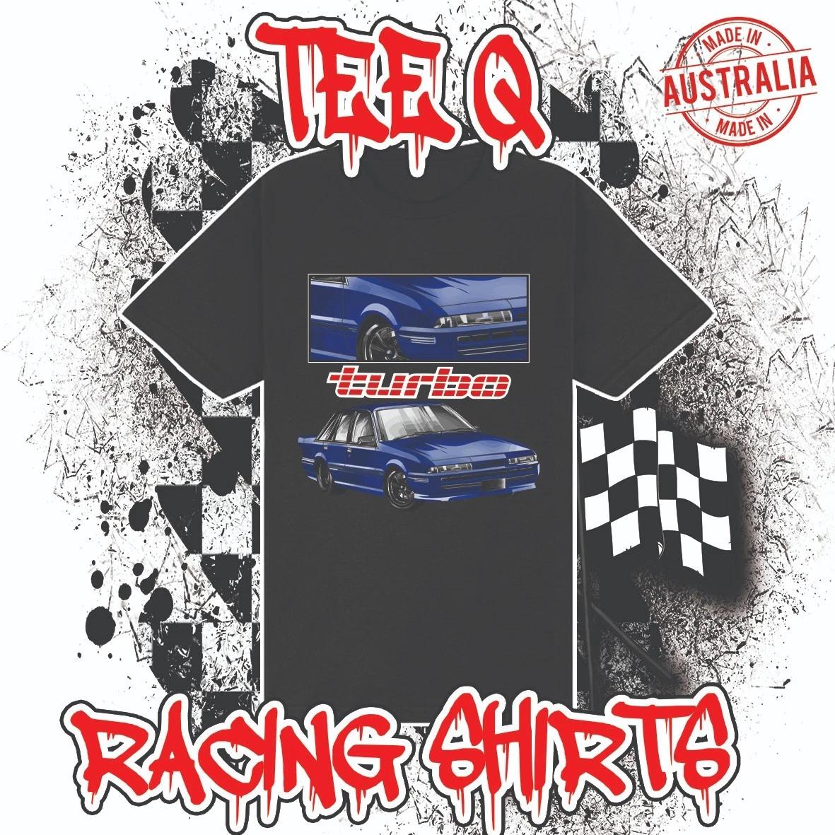 Men s and Women s T-shirts Holden Commodore VL Turbo Calais RB30 ~ Premium Black Gildan Cotton Tee XL