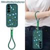 Lanyard Phone Case For Samsung Galaxy S26 S25 S24 Ultra S23 S25 FE A57 A37 A17 A56 A36 A16 A55 A54 A15 Pink Flowers Print Cover