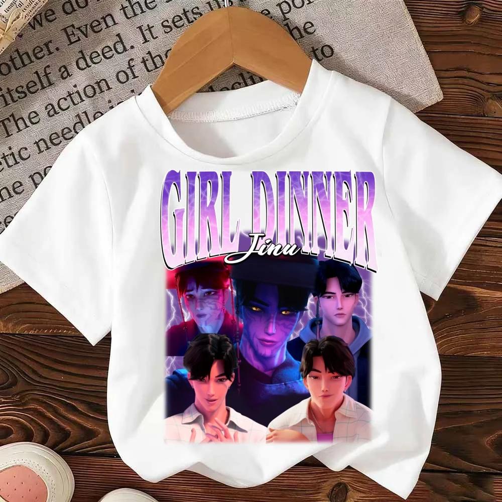 

Kids Kpop Demon Hunter T-Shirt Summer Y2k Short Sleeve Fashion Top for Girls And Boys 100