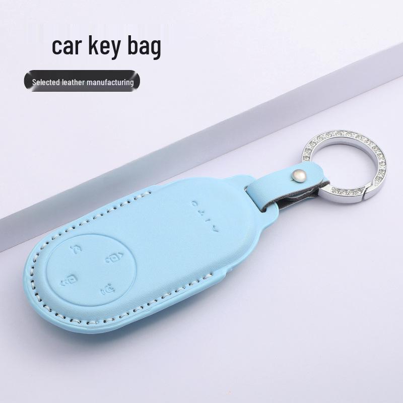 AITO M5/M7/M9 Leather Car Key Case Shell with Buckle