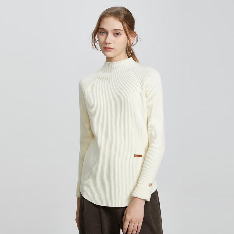 

SheTu Women s Elegant Half-Turtleneck Knit Sweater One Size F