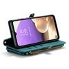 For Samsung Galaxy A32 5G/M32 5G Leather Case CASEME C36 Zipper Multiple Card Slots Phone Cover with Straps