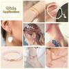 Crimp Beads Covers Kit with Bead Crimping Pliers Tool Brass Crimp Beads Tips Knot Covers Kit for for Jewelry Making DIY Craft