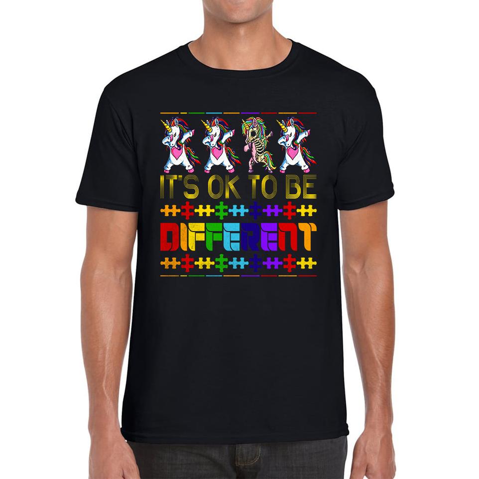 

It s Ok To Be Different Autism Awareness Unisex T Shirt 4XL