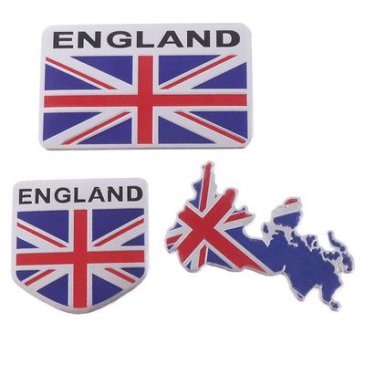 1Pc Britische Flagge Logo Emblem Legierung Abzeichen Auto Motorrad Dekor Aufkleber