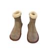 Fur integrated snow boots women's 2024 winter new foreign gas plush thick-soled short boots Northeast warm cotton shoes women