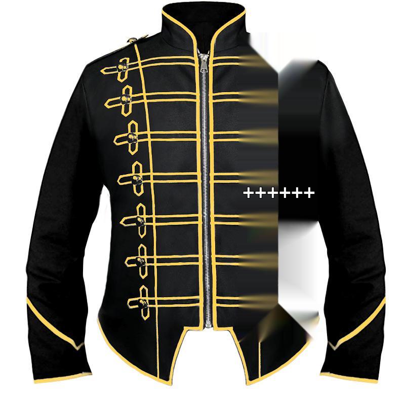 Men's Medieval Steampunk Drummer Gothic Jacket