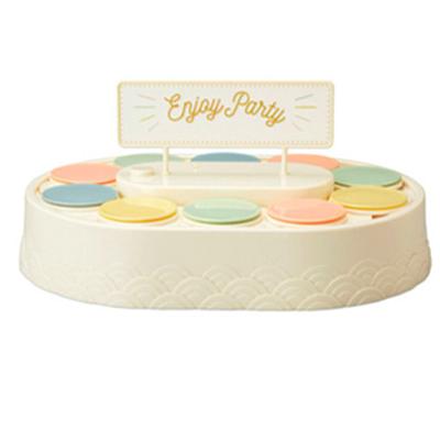 Rotating Cupcakes Machine Automatic Rotating Display Table Swing Tray for Kids Birthday Party Gifts Dessert