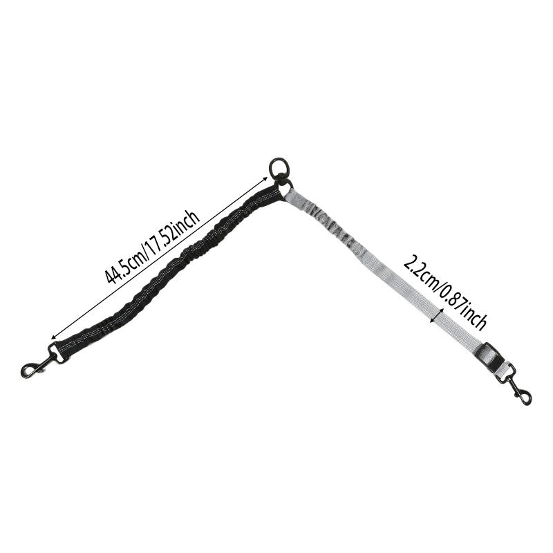 Dog Rope Large Dog Explosion Proof Pet Leash Adjustable Automatic Retractable One Drag Two Dog Leashes