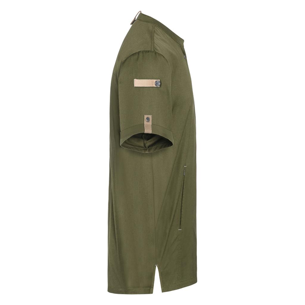 Mens Green-Generation Short-Sleeved Chef Jacket