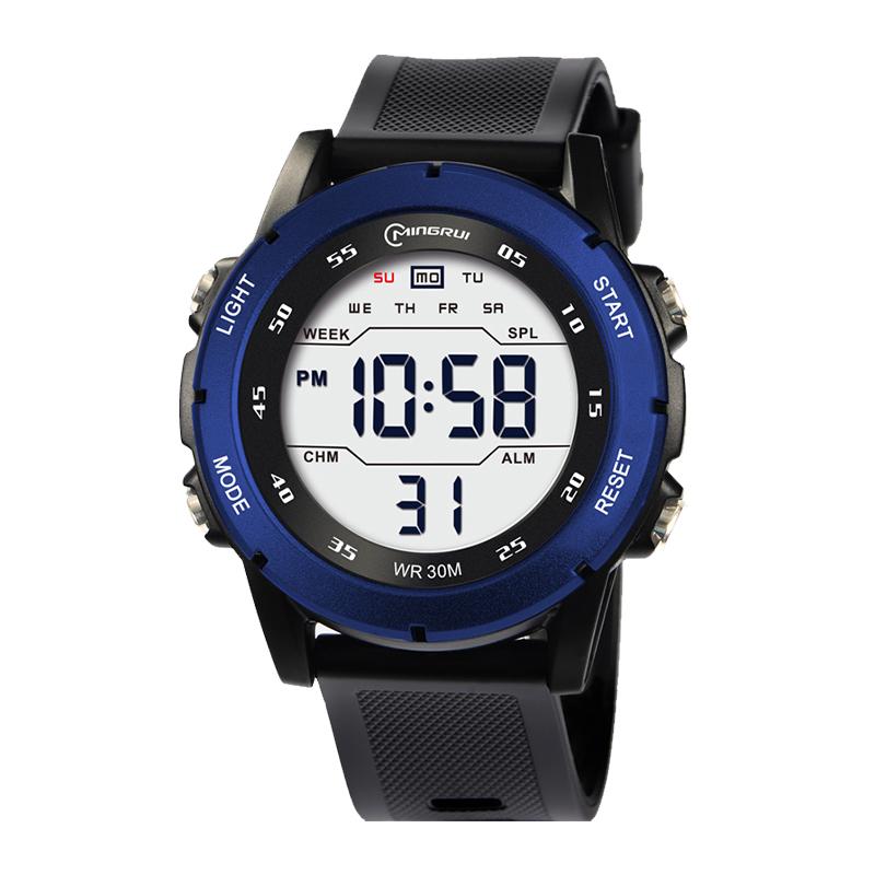 UTHAI GB05 Men's Electronic Watch Youth Student Sports Wristwatch Waterproof Alarm Clock Big Dial Digital Multifunction Watches