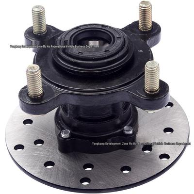 Hub de Rueda Delantera con Brida para Kart de Playa ATV de Cuatro Ruedas 50-110CC, Diámetro Central de 88MM, 4 Agujeros, 15MM con Disco de Freno