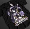 New Genshin Impact Shirt Zhongli Tshirt Ei T-Shirt Venti Top Hu Tao Kazuha Anime Tee