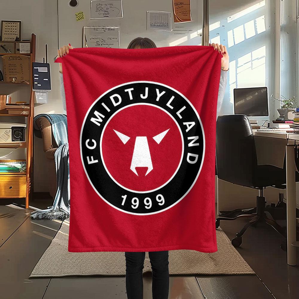 FC Midtjylland FlAannel Blanket, High Quality Comfortable for All Seasons, Home Decor, Warmth and Comfort