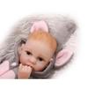 Mini Reborn Dolls Soft Silicone Realistic Closing Eyes Baby Doll Gift for Kids Adults