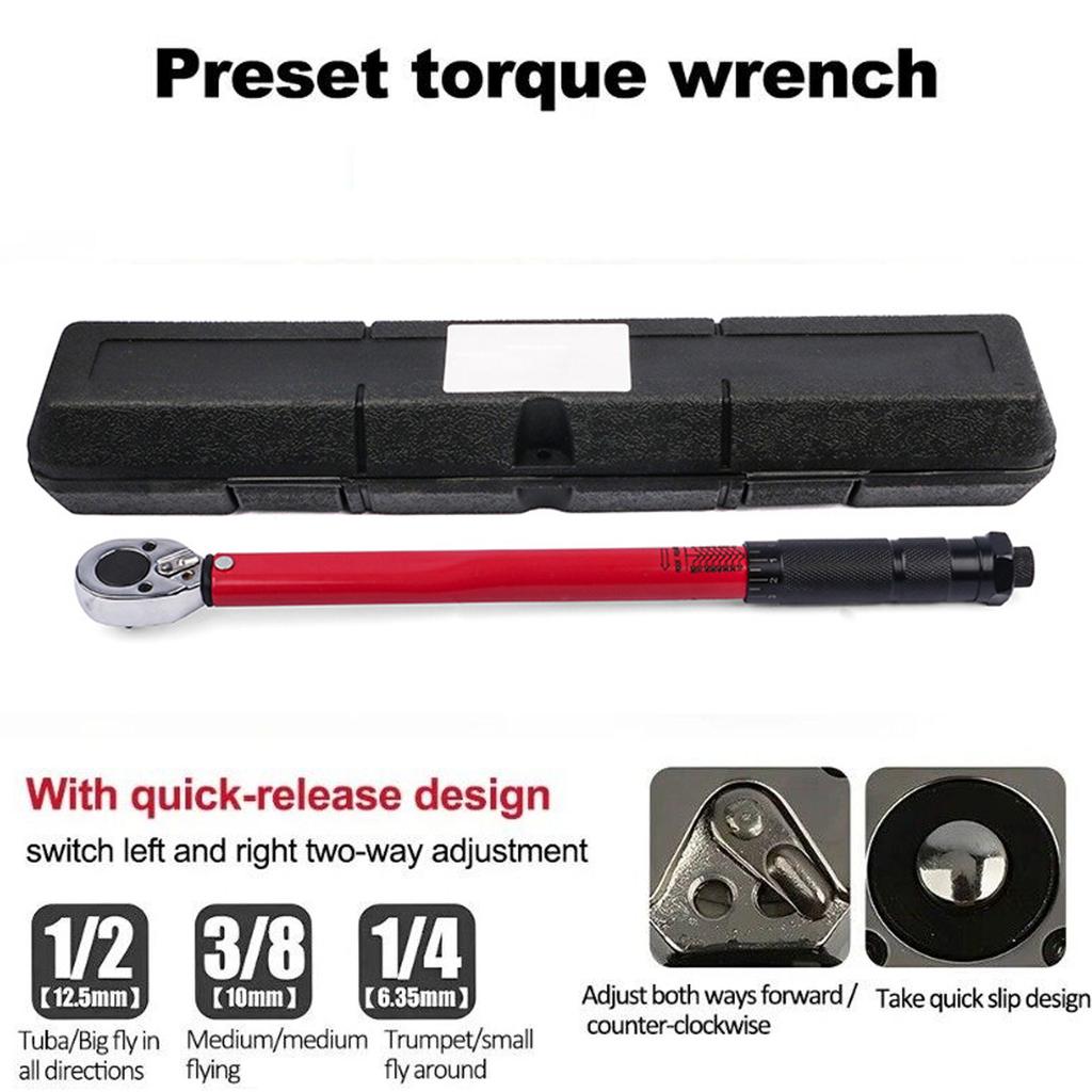 Heavy Duty Preset Torque Wrench User Friendly Designs Automotive Tire Maintenance Wrench for Secure Wheel Installation