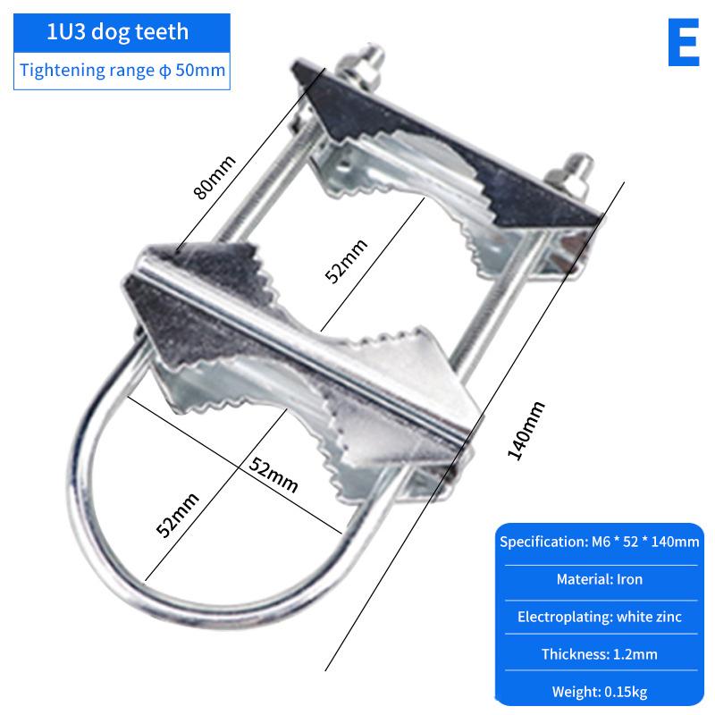 M6U Bolts Heavy Duty Anti-Rust Mast To Mast Mount Bracket Kit For TV CB Ham Double Antenna Mast Clamp V Jaw Block