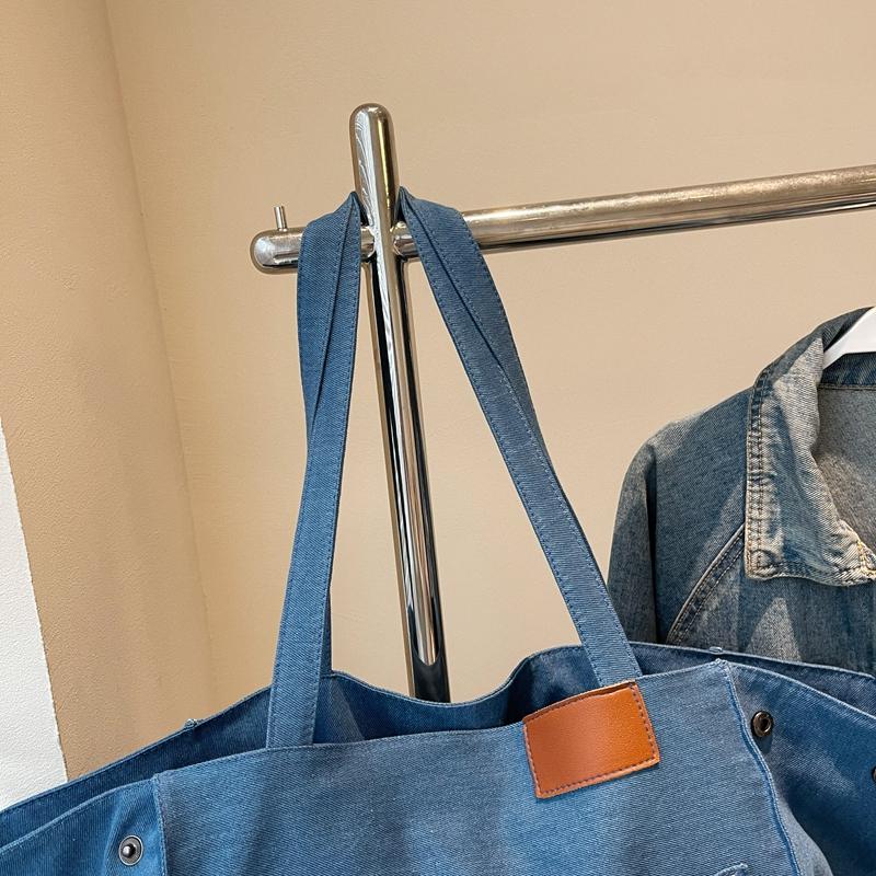 Women's Denim Shoulder Bag Large Capacity Tote Bag