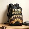 Tide Brand Shark Backpack Graffiti Wind Leisure Street Trend Backpack Skateboard Backpack Printing