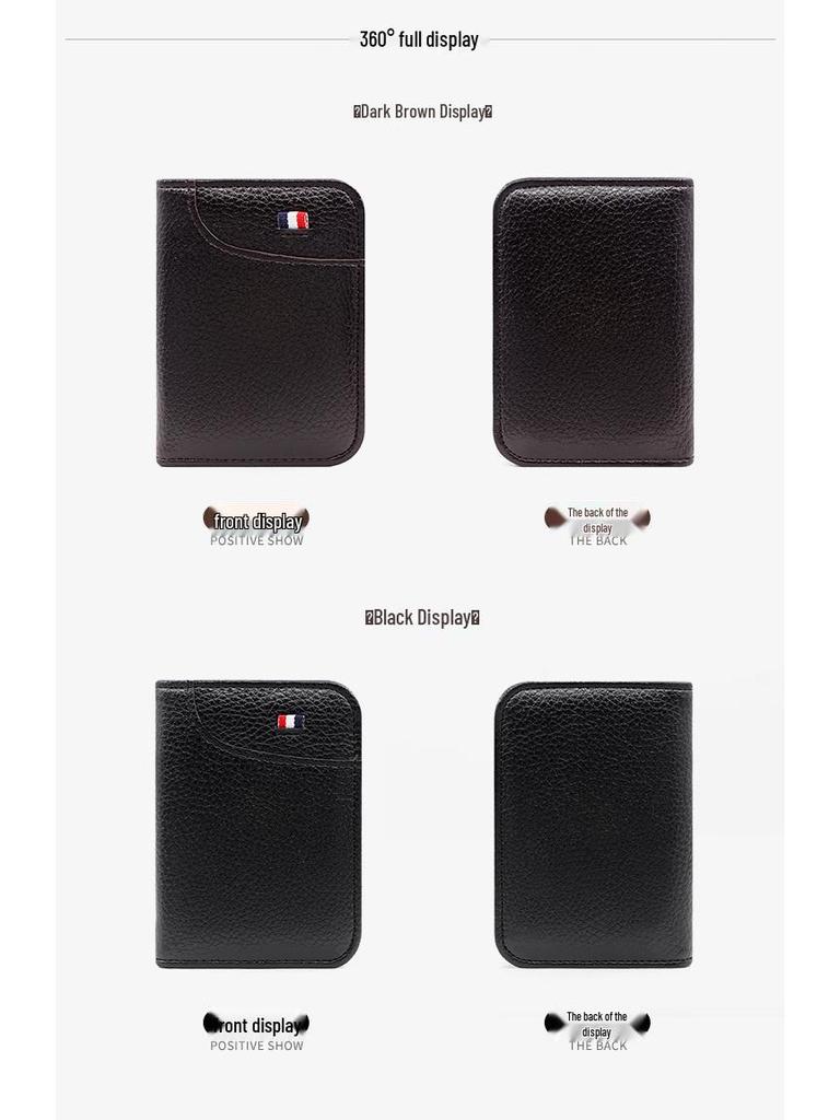 Men's Portable Multi-Functional Large Capacity Slim Card Holder with Multiple Slots