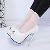 Summer New Fashion Sexy Thin High Heels Shoe Peep-toe Platform Hollow Out Women Party Gladiator Sandals Pumps Heels Women