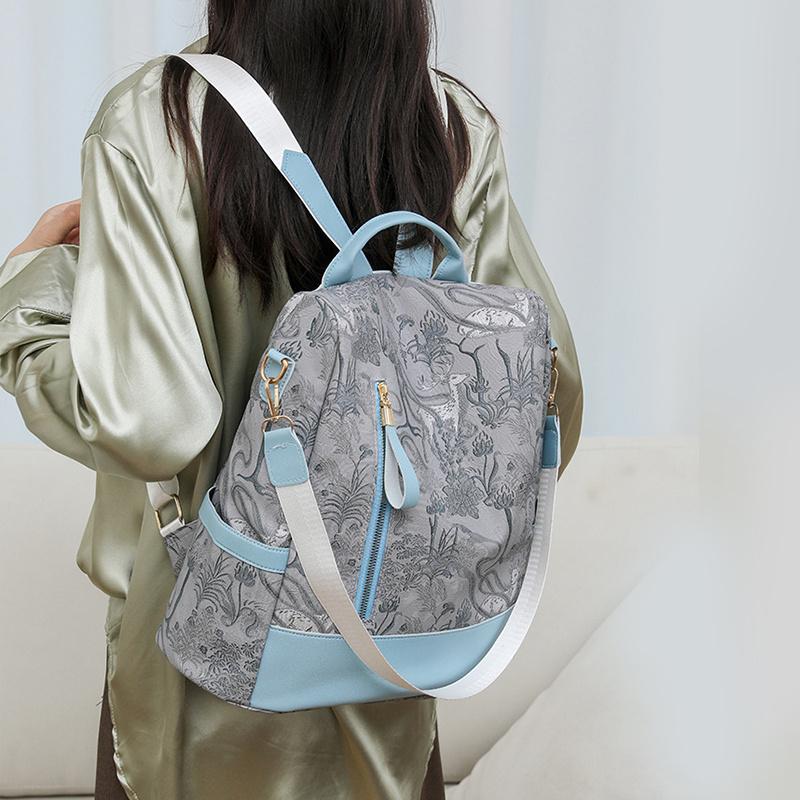 High-end Ladies' Backpack Large Capacity Women's Shoulder Bag Casual Simple Multi-functional Travel Backpack CLE