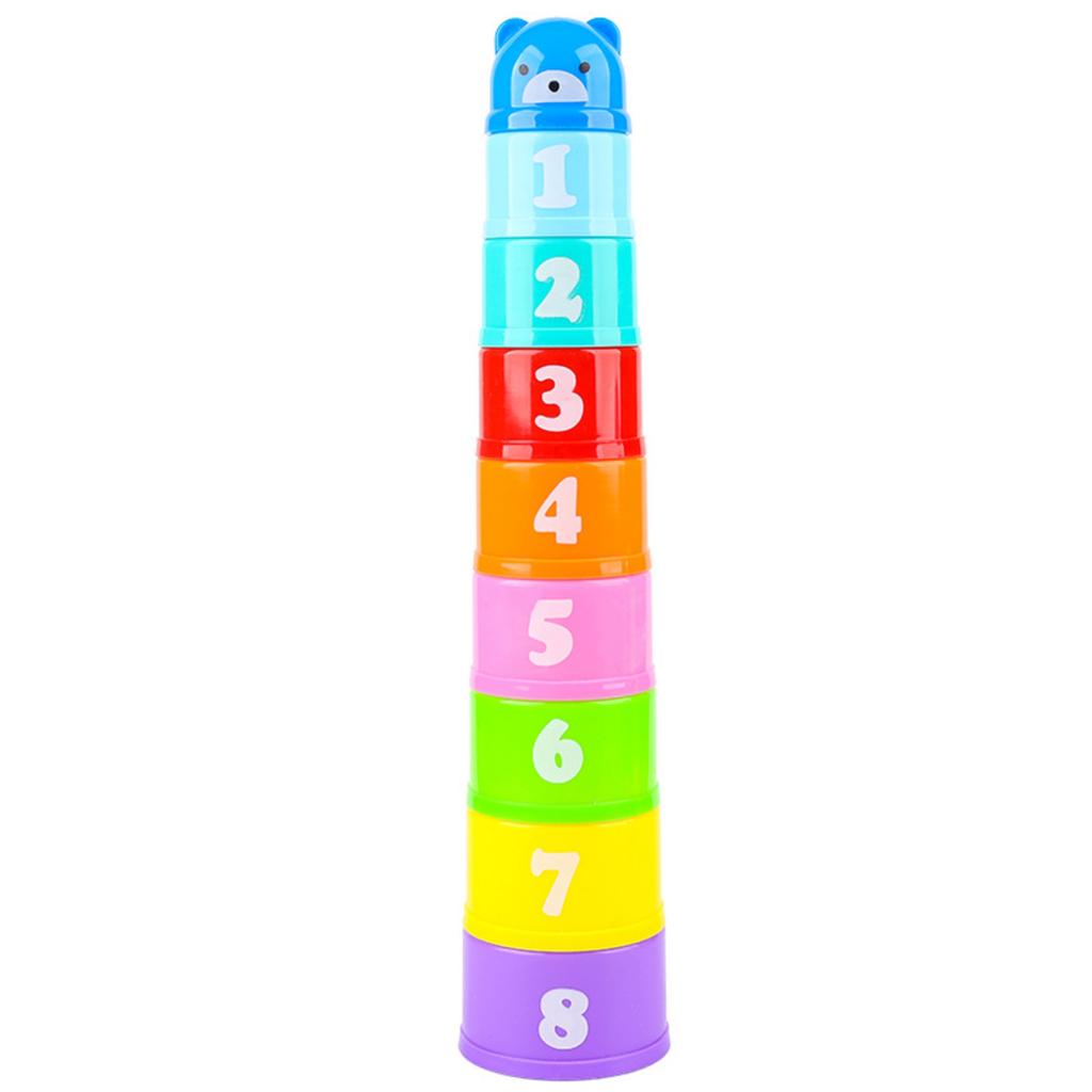 Stacking Cups Baby Toys 12 18 Months Stacking Learning Toddler Toys Age 1 2 Numbers Shapes Patterns Montessori Toys