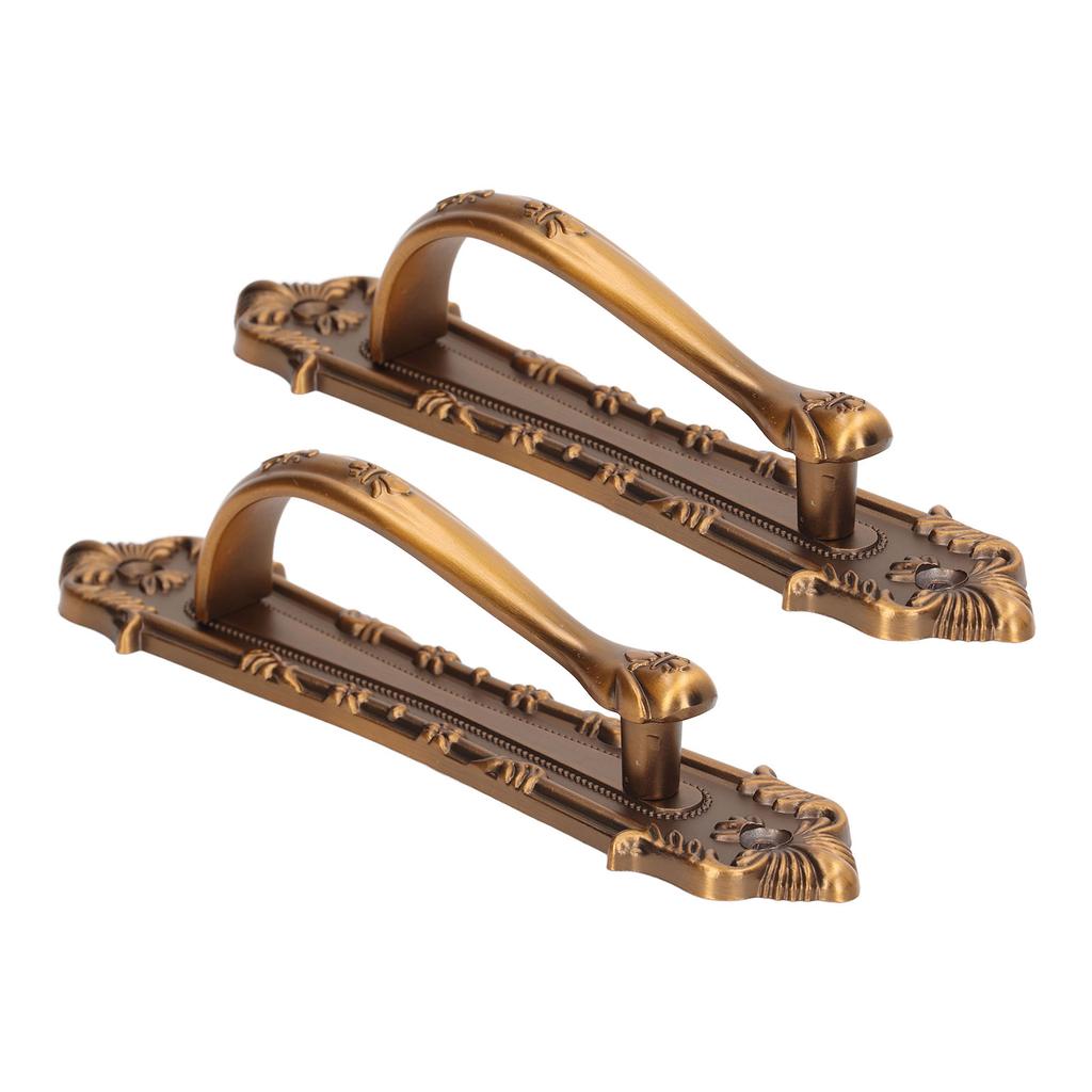 2pcs Barn Door Handle Heavy Duty Bronze Surface Mounted Sliding Wooden Door Handles for Gate