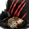 Gothic Skelett Hand Hut Dark Series Blume Zylinder für Halloween Event und Magier Outfit Verkleidungszubehör