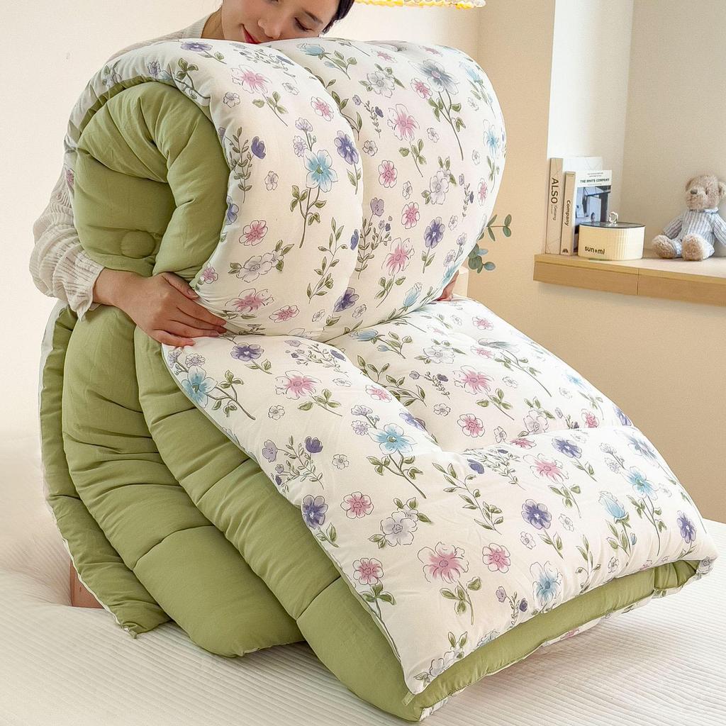10A Antibacterial Thickened Double-Layer Gauze Quilt - Warm for Winter, Spring, and Autumn