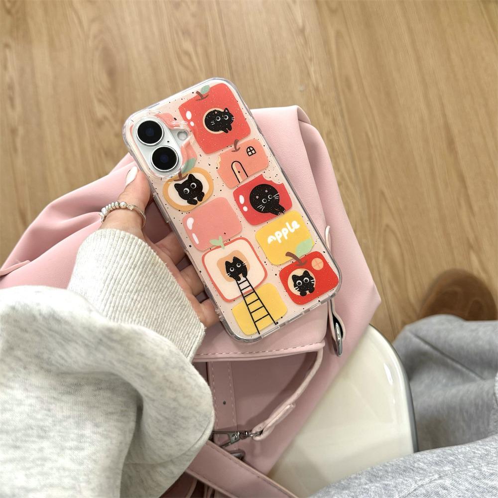 Pouzdro na telefon IMD pro iPhone 11 13 16 Pro Max Pouzdro pro iPhone 13 14 15 Pro Max 12 13 Pro Max 13 Pro 14 Pro Kreslený motiv květiny a zvířete Odolné proti nárazům a opotřebení
