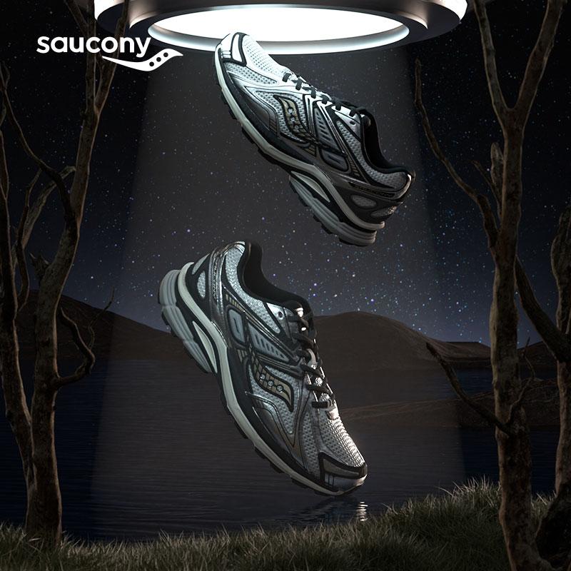 SAUCONY Kinvara 4 RE Bequeme Retro Strapazierfähige Low-Top Freizeit-Laufschuhe Unisex Sneaker Weiß Schwarz Silber S79052-5