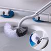 S-Shaped Wall-Mounted Toilet Brush with Curved Long Handle for Complete Cleaning