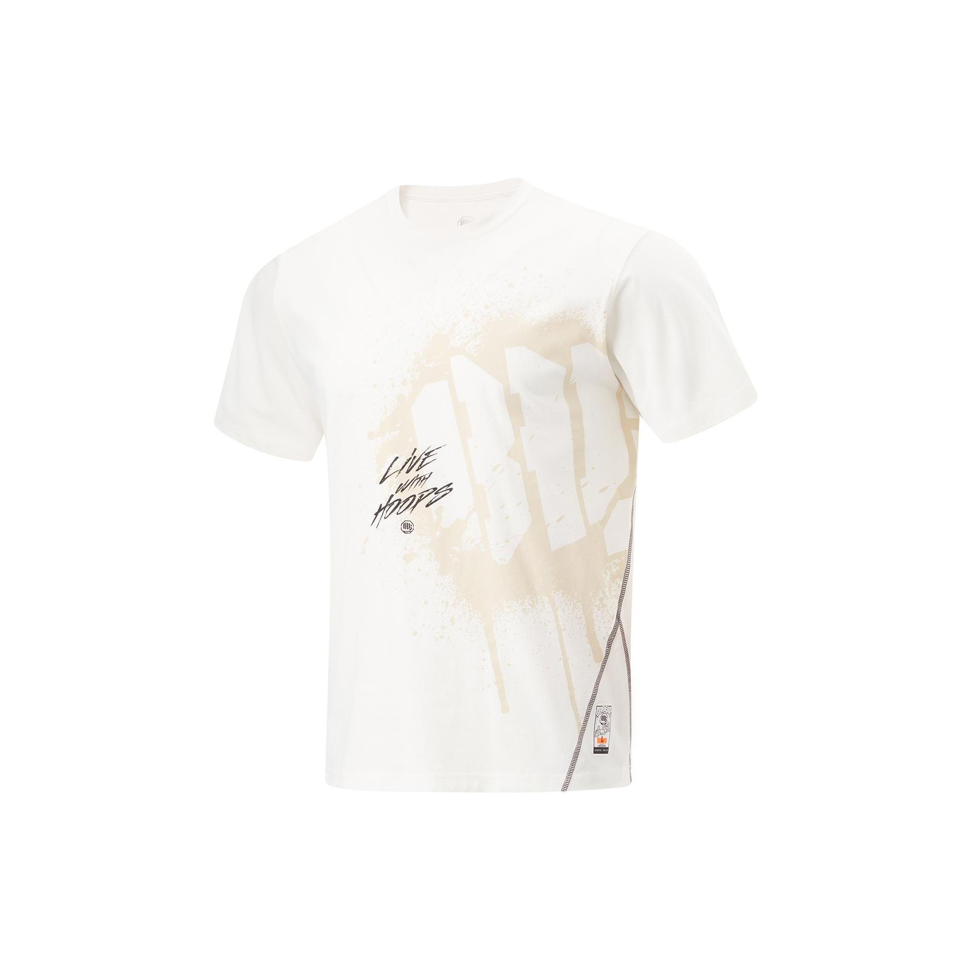 Li Ning Badfive T Shirt Men s Ivory ATSU433-5 L