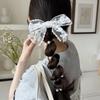 Lace Bow Bead Bubble Braid Hair Braiding Tool Elastic Hair Ties with Beads Side Ponytail Hair Ornament Styling Accessory Girls