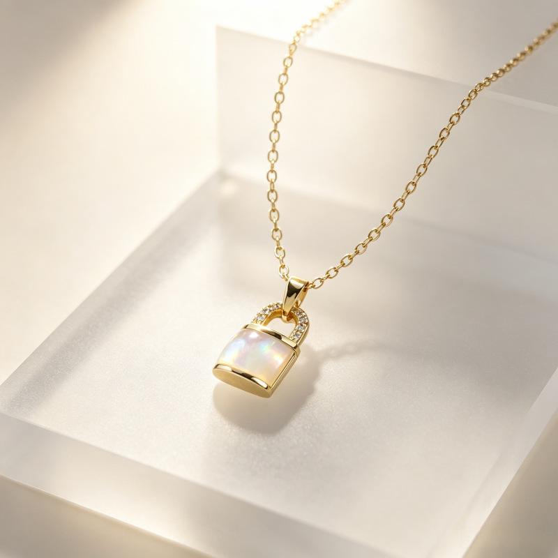 Koreanische Kat's Eye Stein Anhänger Halskette: Elegante, Trendige, Luxuriöse Schlüsselbein-Kette