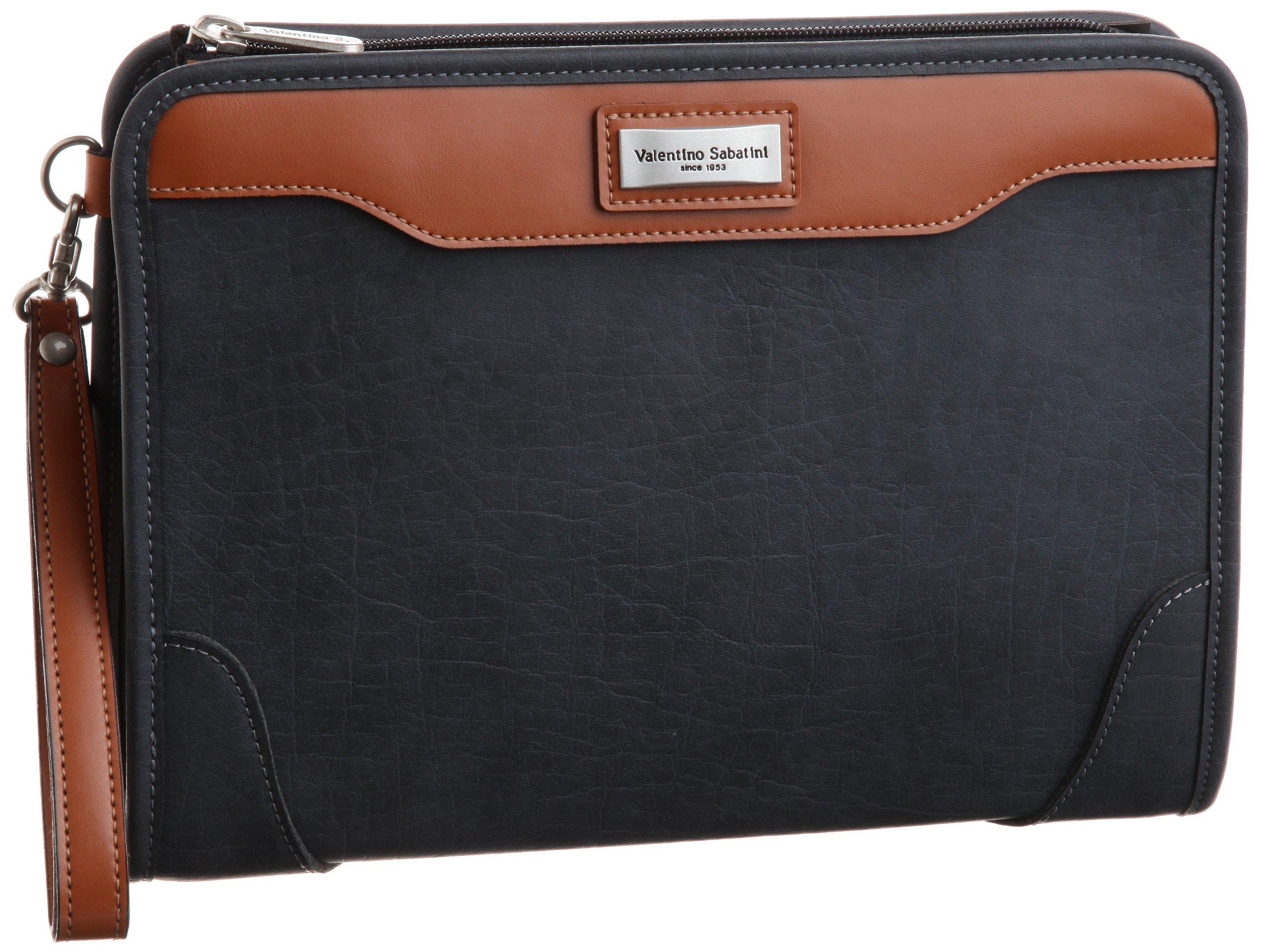 

Valentino Sabatini Triangular Pouch with Strap, Genuine Leather Included, Kiwada, Navy, Made in Toyooka City, Hyogo Prefecture, the Bag Capital of