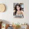 Metal Wall Art Female Portrait Flat Wall Decor Elegant Eyes Poster Home Office Sign Plate