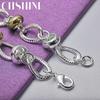 CHSHINE 925 Sterling Silver Key Lock Pendant Bracelet For Women Fashion Charm Jewelry